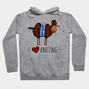 I Love Knitting (Dark Sheep) Hoodie